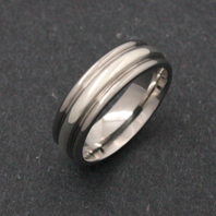 Titanium Ring - Silver Khufu